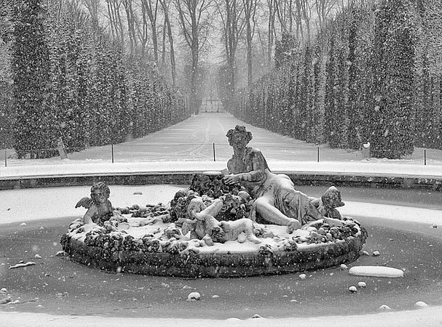 Bassin de Flore en hiver