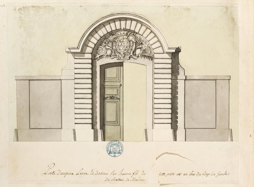 Porte Dauphine, réalisée en 1703