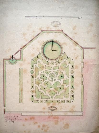 Plan du Jardin du Roy à Trianon en 1694