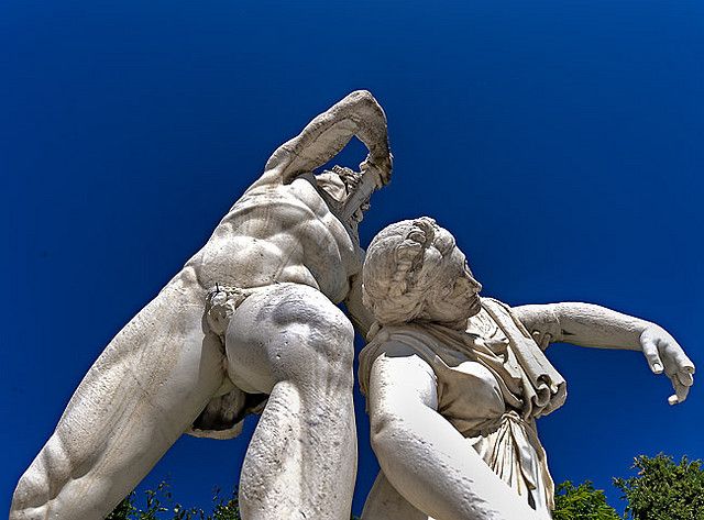 Paetus se donnant la mort après que sa femme Aria ait préféré mourir avant lui