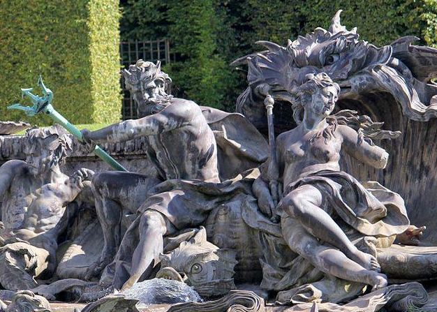 Neptune et son épouse Amphitrite sur leur char marin