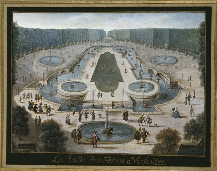 Le plus royal : le bosquet de la Salle du Conseil / salle des Festins - auj. Bosquet de l’Obélisque
