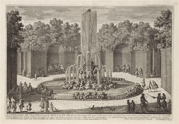 Le plus rocaille : le bosquet de la Montagne d’eau - auj. Bosquet de l’Etoile