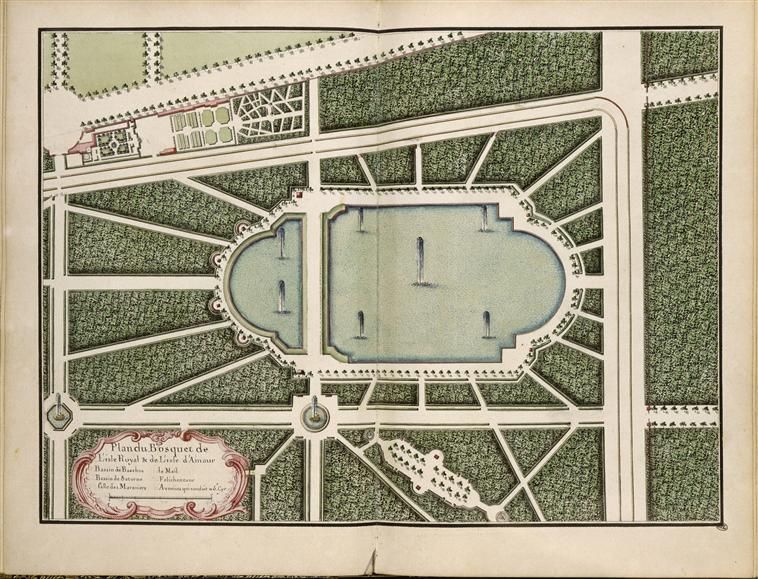 Le plus aquatique : le bosquet de l’Ile royale - auj. Jardin du Roi