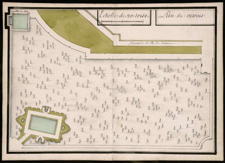Le plus baroque : le bosquet du Marais - auj. auj. Bosquet des Bains d’Apollon